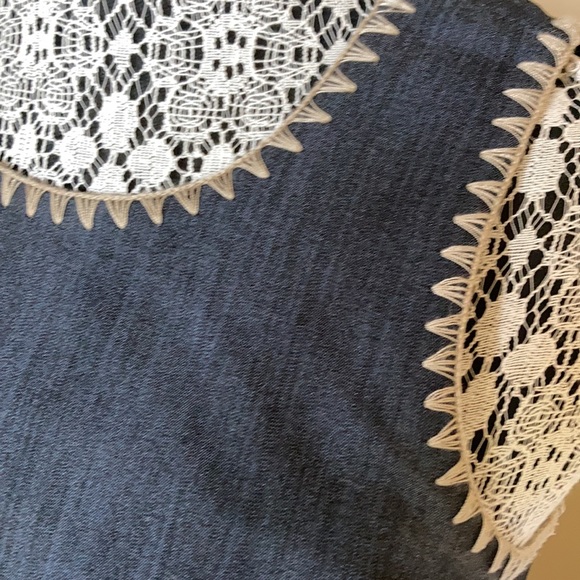 Denim like sleeveless dress - Picture 3 of 4